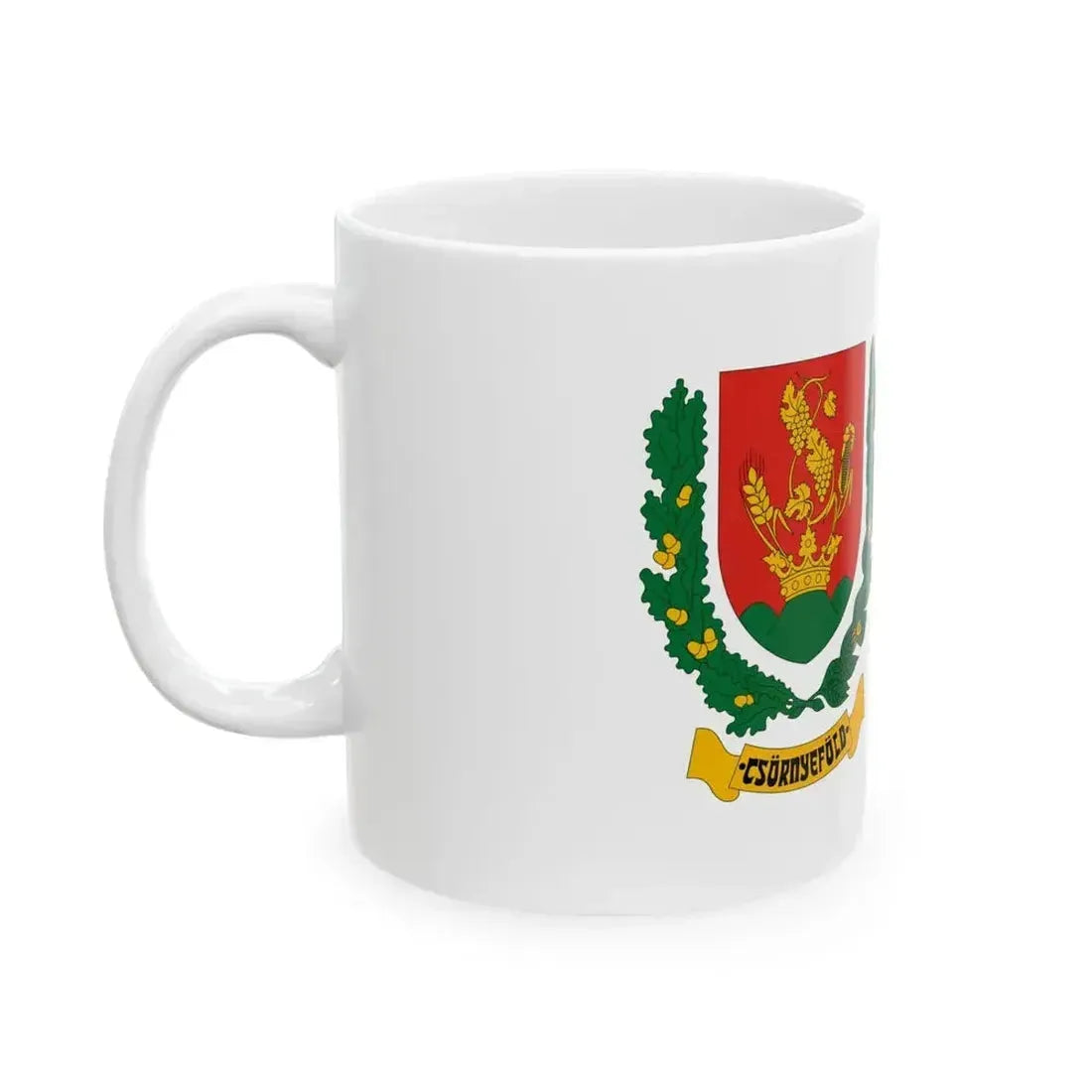 Flag of Csornyefold (Hungary) White Coffee Mug - Go Mug Yourself