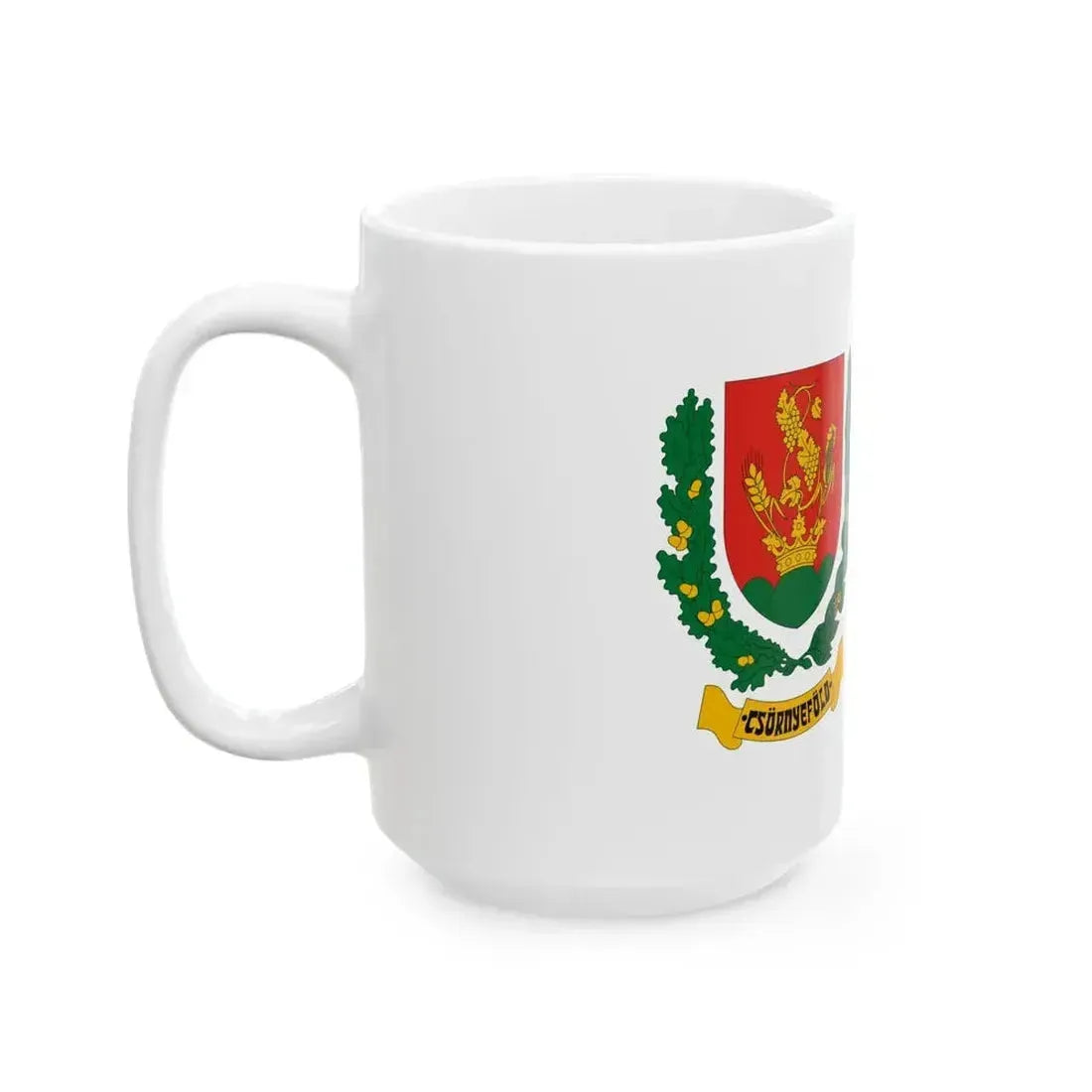 Flag of Csornyefold (Hungary) White Coffee Mug - Go Mug Yourself
