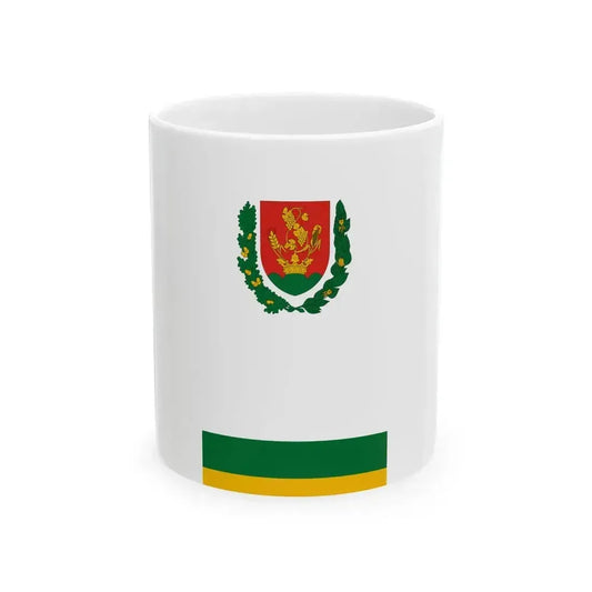 Flag of Csornyefold vertical (Hungary) White Coffee Mug 11oz - Go Mug Yourself