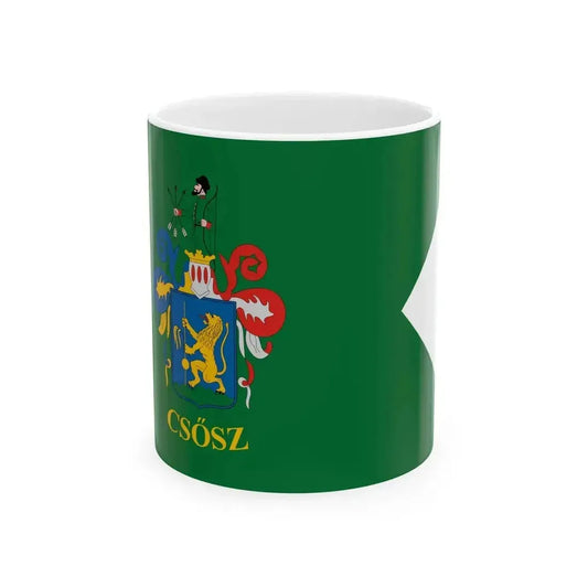 Flag of Csosz (Hungary) White Coffee Mug 11oz - Go Mug Yourself