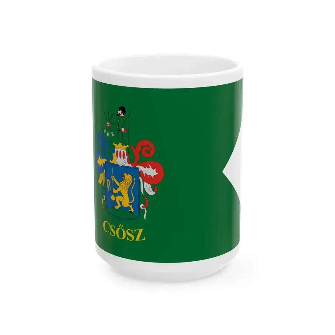 Flag of Csosz (Hungary) White Coffee Mug 15oz - Go Mug Yourself