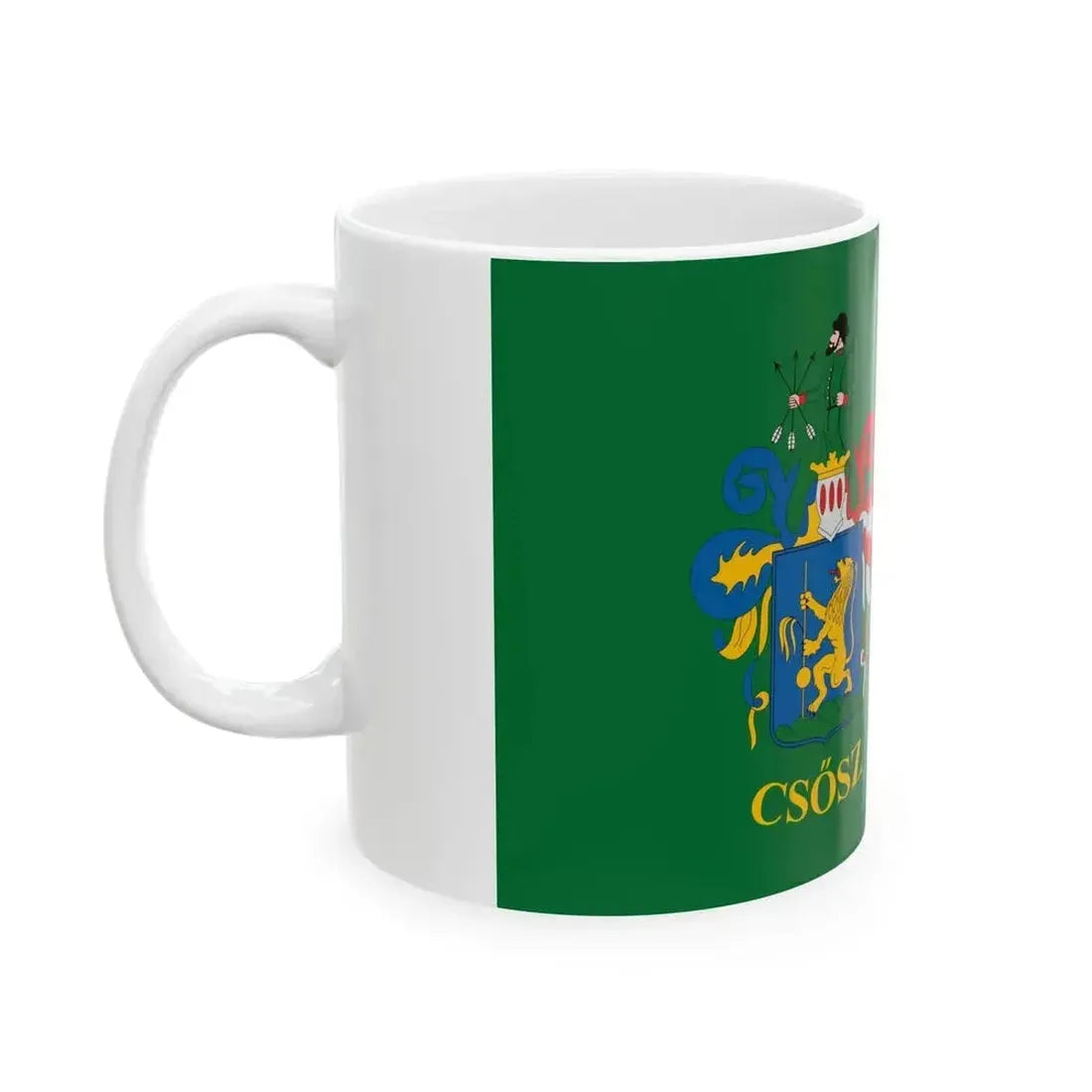 Flag of Csosz (Hungary) White Coffee Mug - Go Mug Yourself