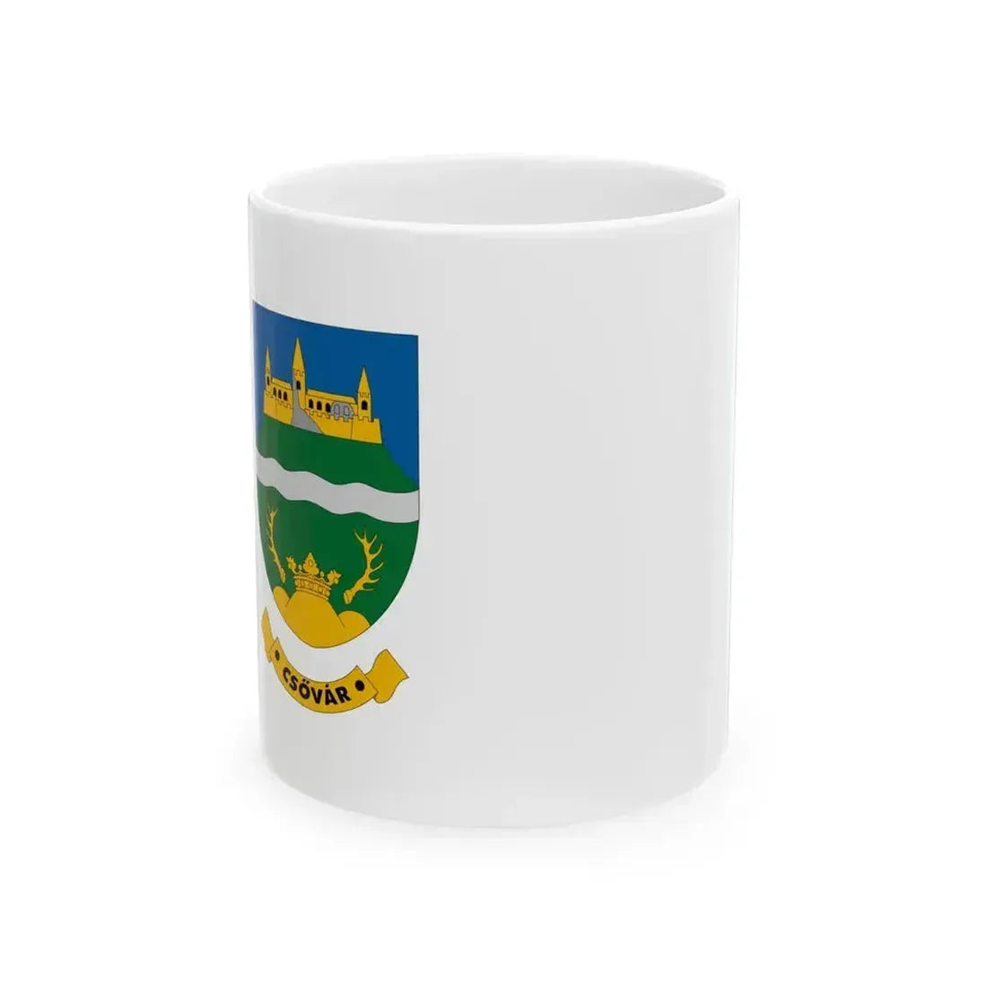 Flag of Csovar (Hungary) White Coffee Mug 11oz - Go Mug Yourself