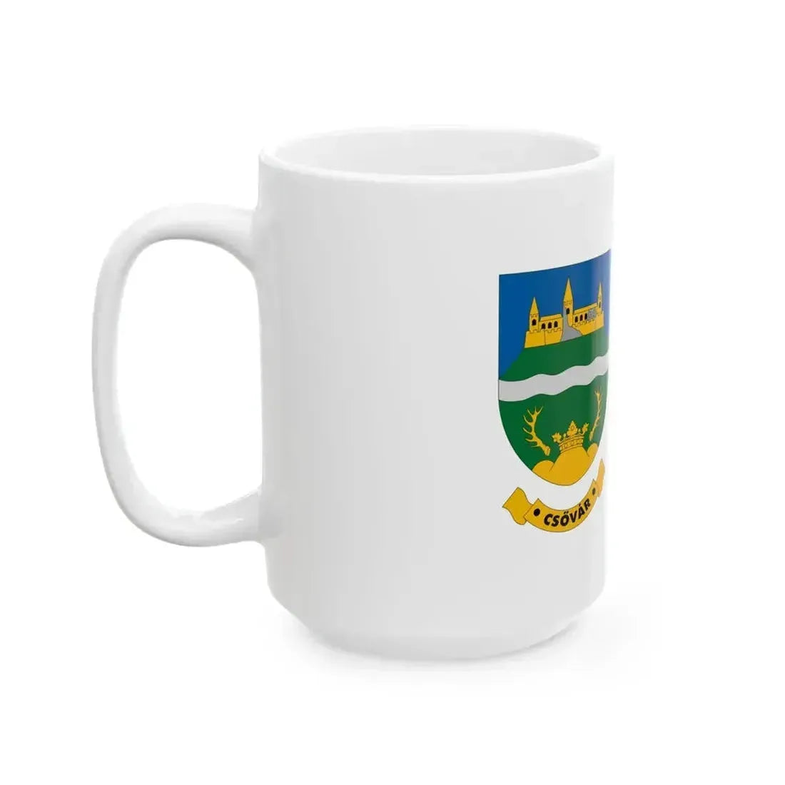 Flag of Csovar (Hungary) White Coffee Mug - Go Mug Yourself