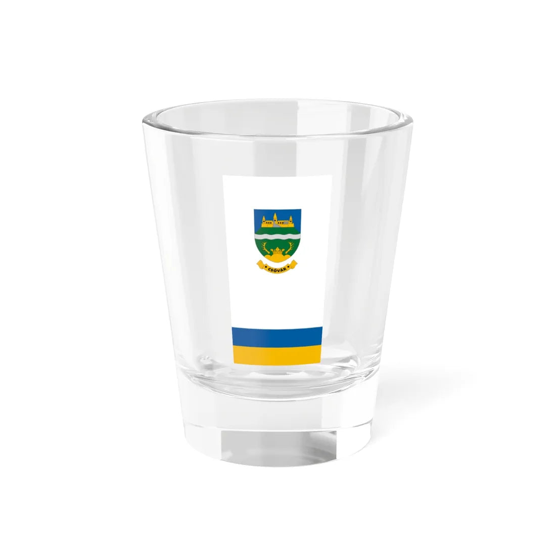 Flag of Csovar vertical (Hungary) Shot Glass 1.5oz 1.5oz - Go Mug Yourself