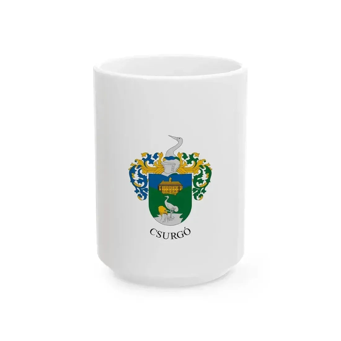 Flag of Csurgo (Hungary) White Coffee Mug 15oz - Go Mug Yourself