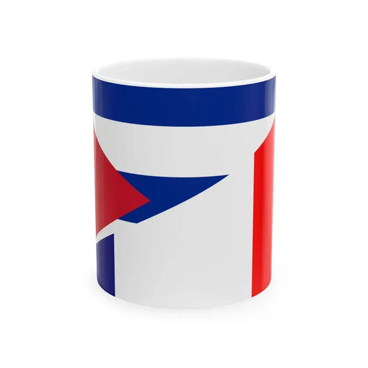 Flag of Cuba and France (Cuba) White Coffee Mug 11oz - Go Mug Yourself