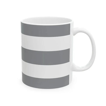 Flag of Cuba black and white (Cuba) White Coffee Mug - Go Mug Yourself