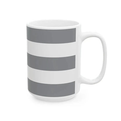 Flag of Cuba black and white (Cuba) White Coffee Mug - Go Mug Yourself