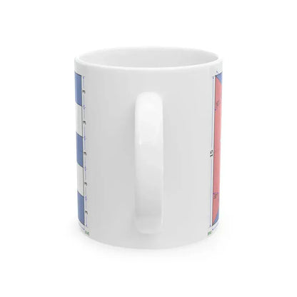 Flag of Cuba construction sheet (Cuba) White Coffee Mug - Go Mug Yourself
