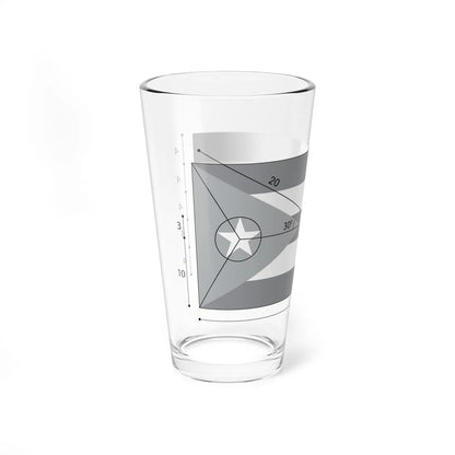 Flag of Cuba constructios (Cuba) Pint Glass 16oz - Go Mug Yourself