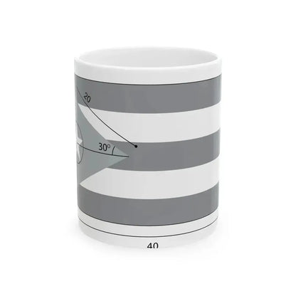 Flag of Cuba constructios (Cuba) White Coffee Mug 11oz - Go Mug Yourself