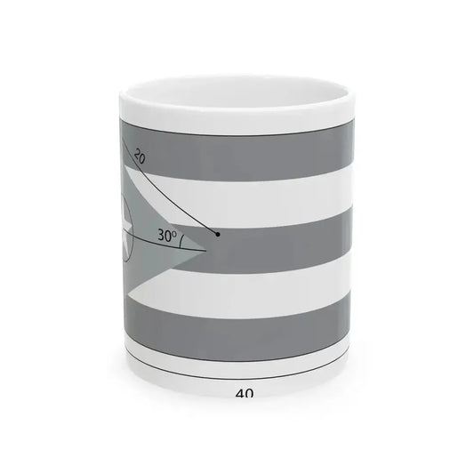 Flag of Cuba constructios (Cuba) White Coffee Mug 11oz - Go Mug Yourself