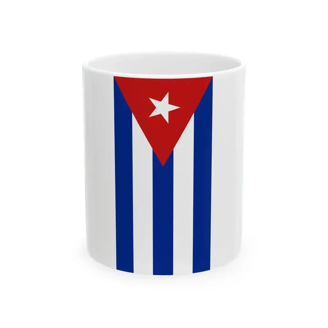 Flag of Cuba vertical (Cuba) White Coffee Mug 11oz - Go Mug Yourself