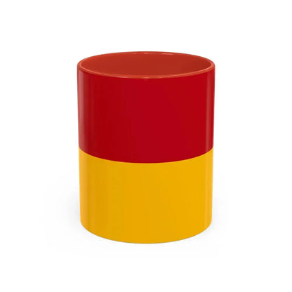 Flag of Cuenca Ecuador - Accent Coffee Mug 11oz Red - Go Mug Yourself