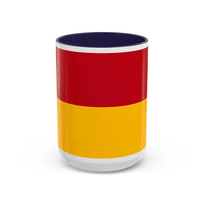Flag of Cuenca Ecuador - Accent Coffee Mug 15oz Navy - Go Mug Yourself