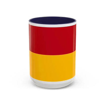 Flag of Cuenca Ecuador - Accent Coffee Mug 15oz Navy - Go Mug Yourself