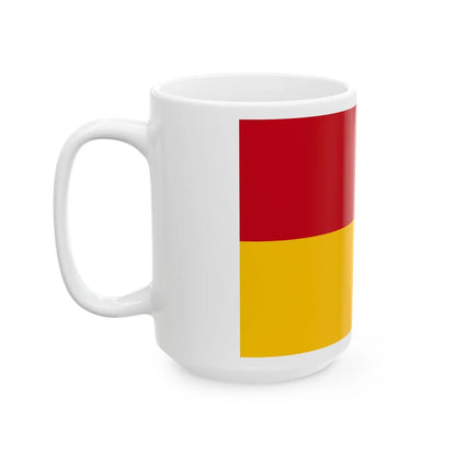 Flag of Cuenca Ecuador - White Coffee Mug-Go Mug Yourself