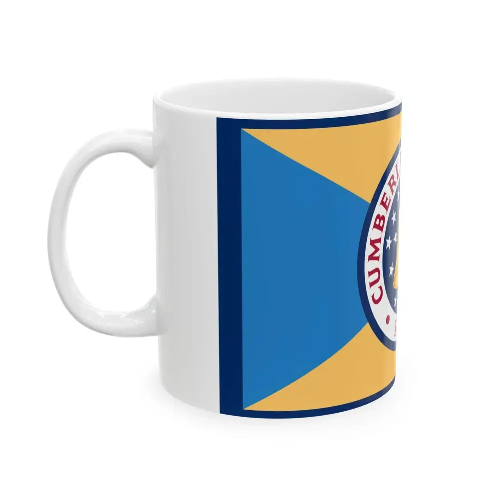 Flag of Cumberland County New Jersey (United States) White Coffee Mug - Go Mug Yourself