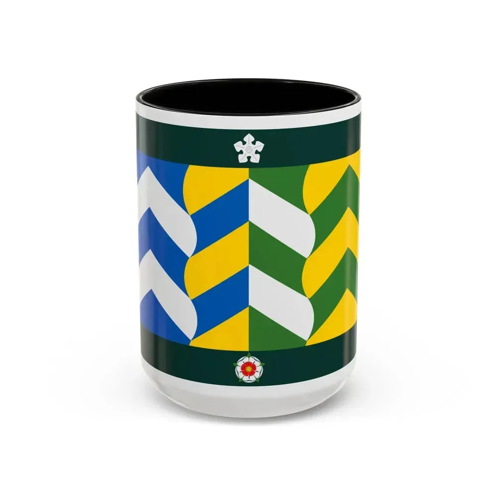 Flag of Cumbria UK - Accent Coffee Mug 15oz Black - Go Mug Yourself
