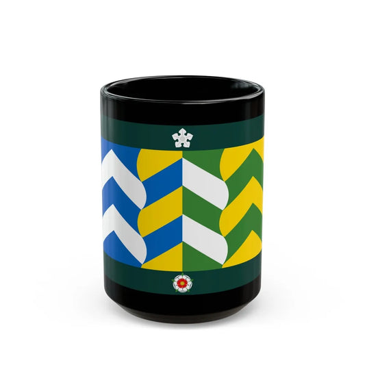 Flag of Cumbria UK - Black Coffee Mug-15oz-Go Mug Yourself