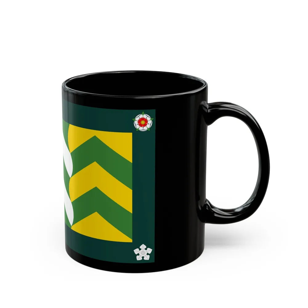 Flag of Cumbria UK - Black Coffee Mug-Go Mug Yourself