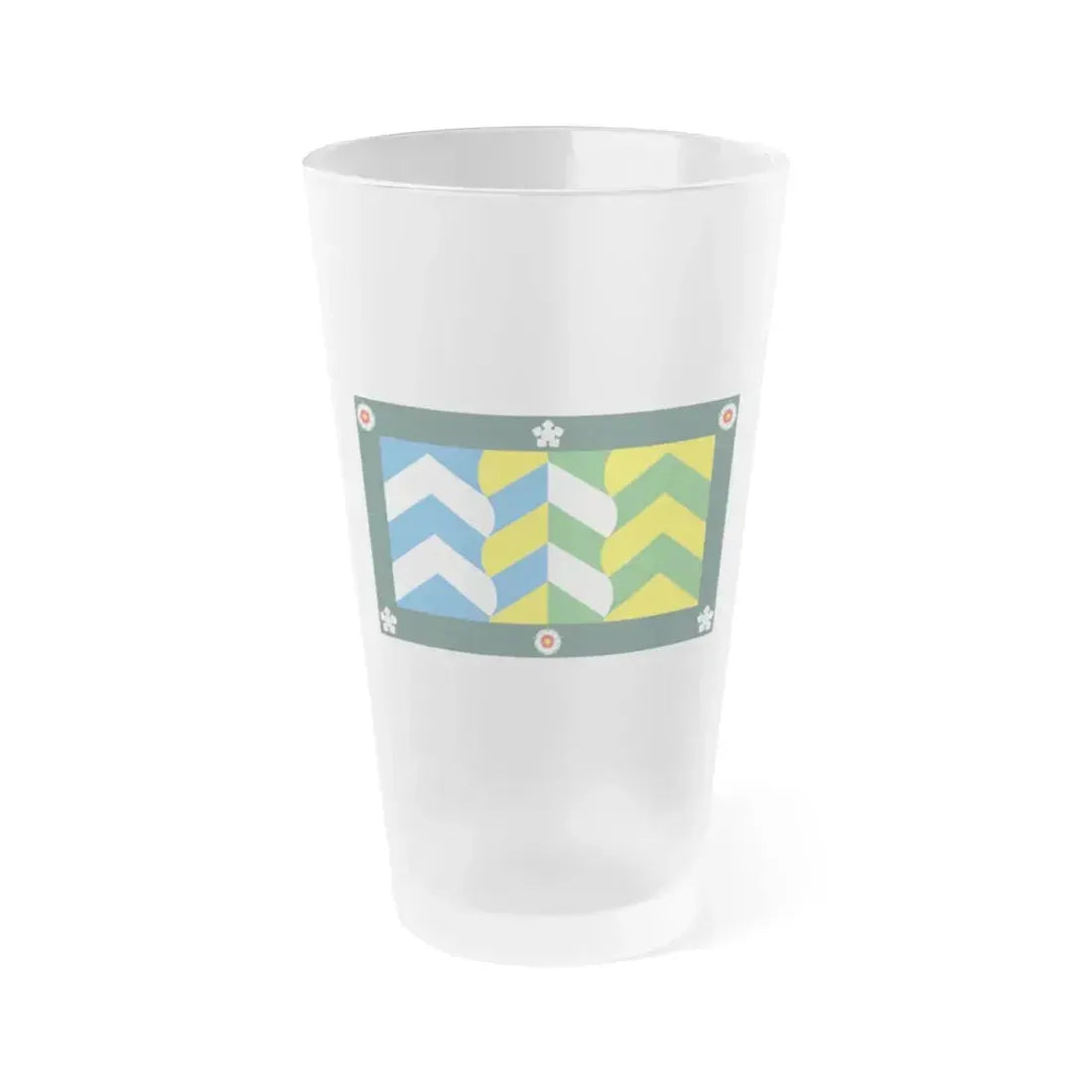 Flag of Cumbria UK - Frosted Pint Glass 16oz 16oz Frosted - Go Mug Yourself