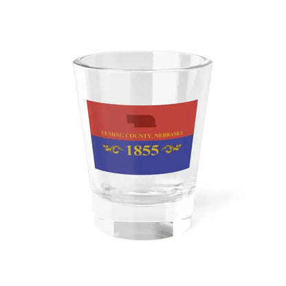 Flag of Cuming County Nebraska (United States) Shot Glass 1.5oz 1.5oz - Go Mug Yourself