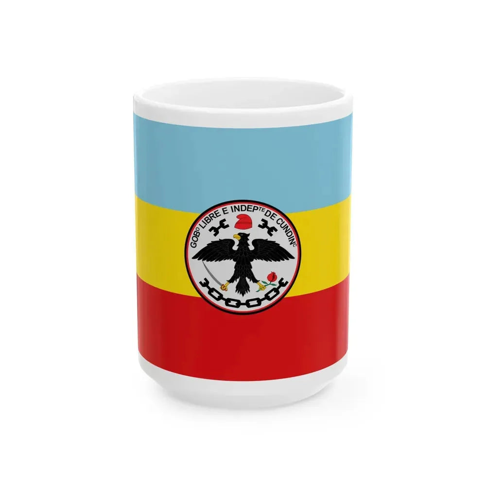 Flag of Cundinamarca (Colombia) White Coffee Mug 15oz - Go Mug Yourself