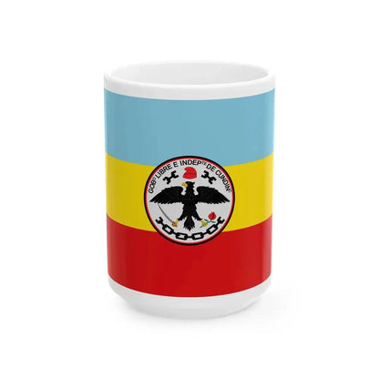 Flag of Cundinamarca (Colombia) White Coffee Mug 15oz - Go Mug Yourself