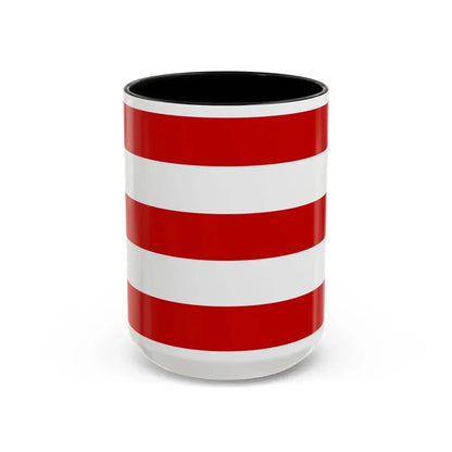 Flag of Cuneo Italy - Accent Coffee Mug 15oz Black - Go Mug Yourself