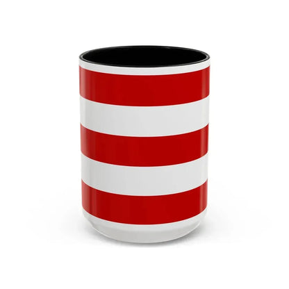 Flag of Cuneo Italy - Accent Coffee Mug 15oz Black - Go Mug Yourself