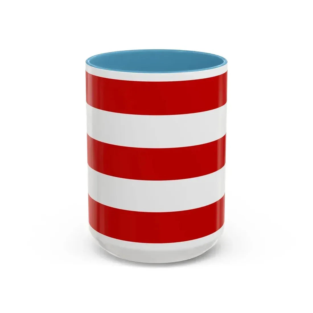 Flag of Cuneo Italy - Accent Coffee Mug 15oz Light Blue - Go Mug Yourself