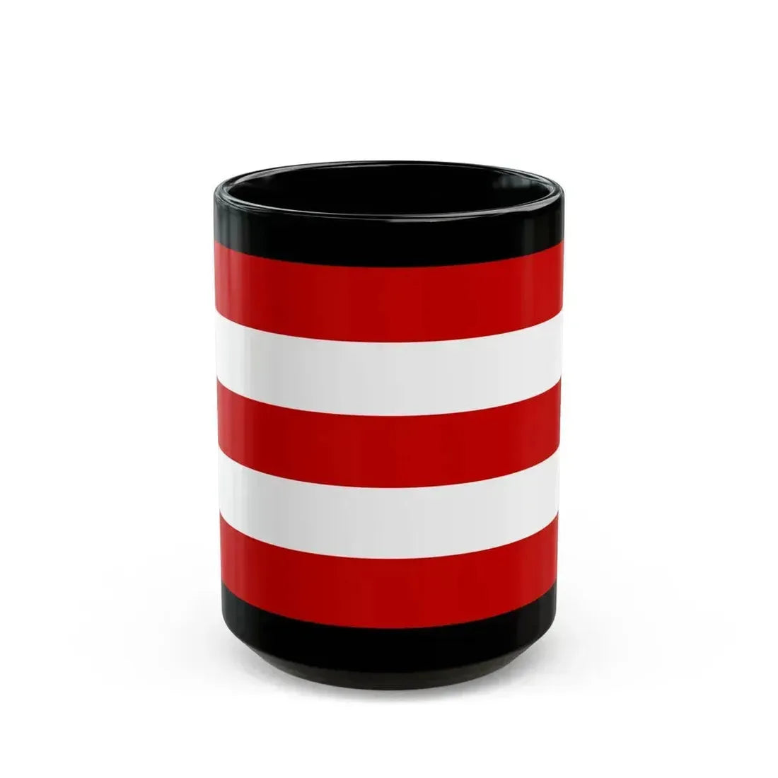 Flag of Cuneo Italy - Black Coffee Mug 15oz - Go Mug Yourself
