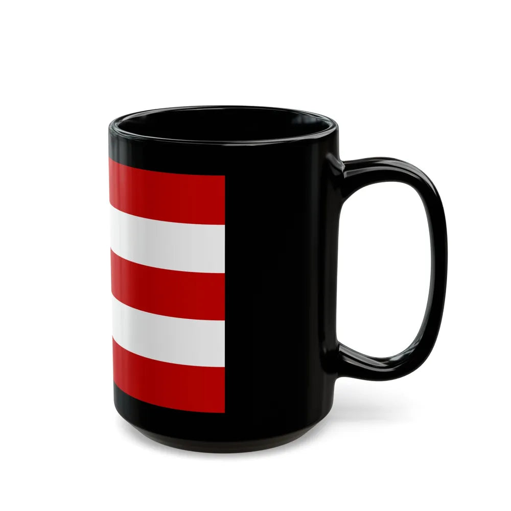 Flag of Cuneo Italy - Black Coffee Mug-Go Mug Yourself