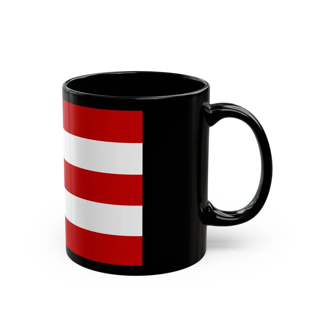 Flag of Cuneo Italy - Black Coffee Mug-Go Mug Yourself