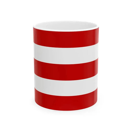 Flag of Cuneo (Italy) White Coffee Mug 11oz - Go Mug Yourself