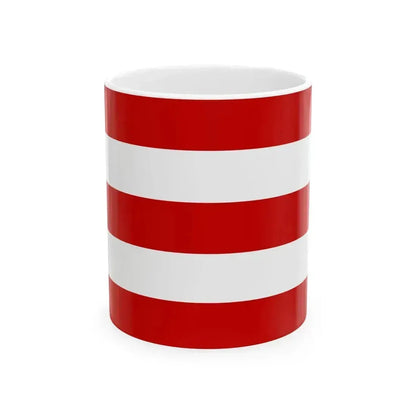 Flag of Cuneo Italy - White Coffee Mug 11oz - Go Mug Yourself