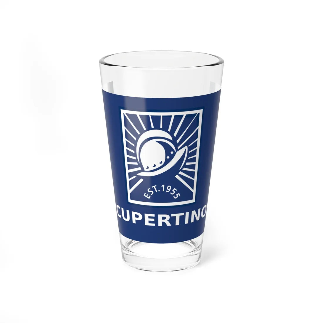 Flag of Cupertino California (United States) Pint Glass 16oz 16oz - Go Mug Yourself
