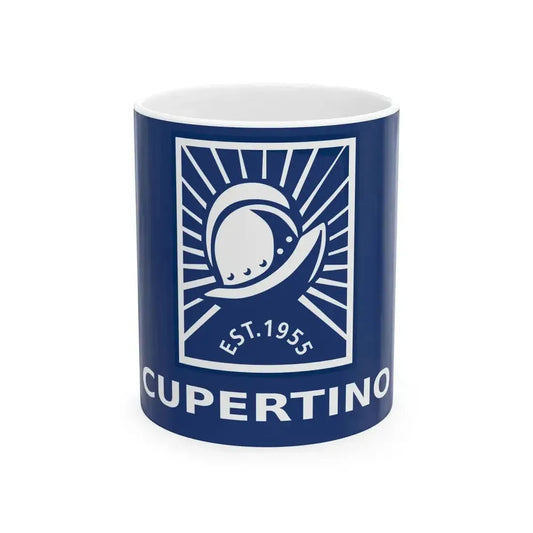 Flag of Cupertino California (United States) White Coffee Mug 11oz - Go Mug Yourself