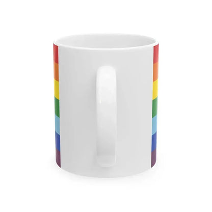 Flag of Cusco 1978-2021 (Peru) White Coffee Mug - Go Mug Yourself