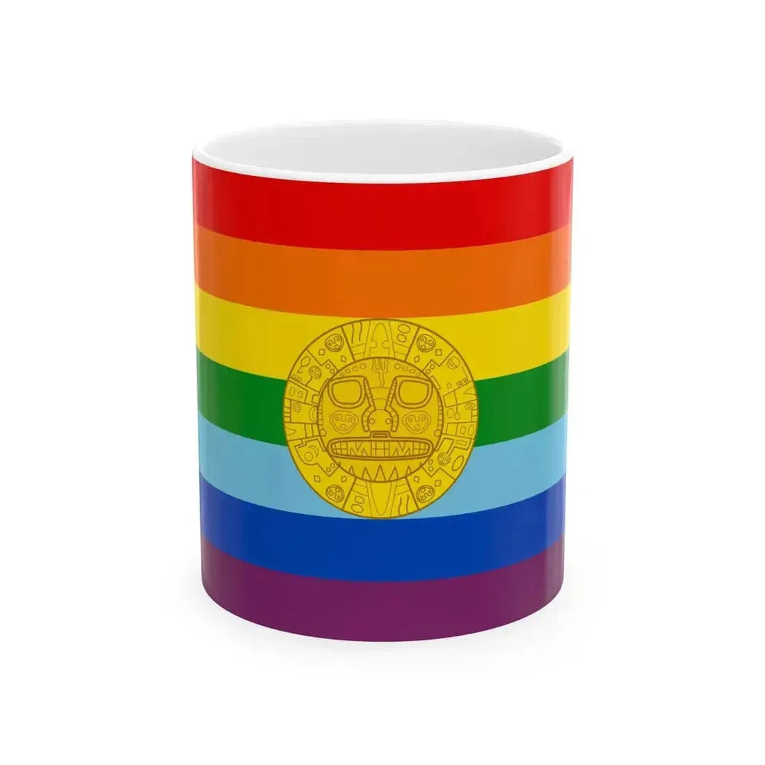 Flag of Cusco 2021 (Peru) White Coffee Mug 11oz - Go Mug Yourself