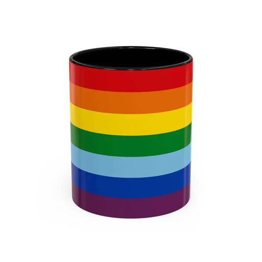 Flag of Cusco capital of the Cusco Region Peru - Accent Coffee Mug 11oz Black - Go Mug Yourself