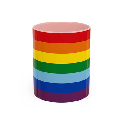 Flag of Cusco capital of the Cusco Region Peru - Accent Coffee Mug 11oz Pink - Go Mug Yourself