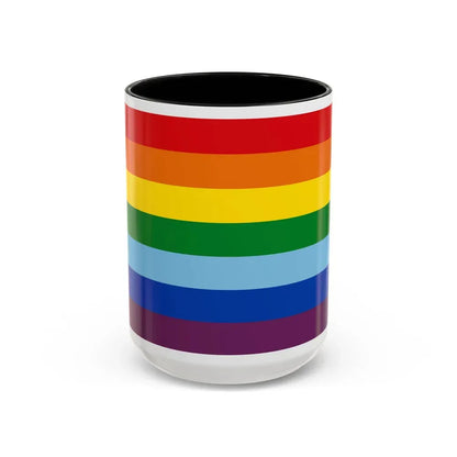 Flag of Cusco capital of the Cusco Region Peru - Accent Coffee Mug 15oz Black - Go Mug Yourself