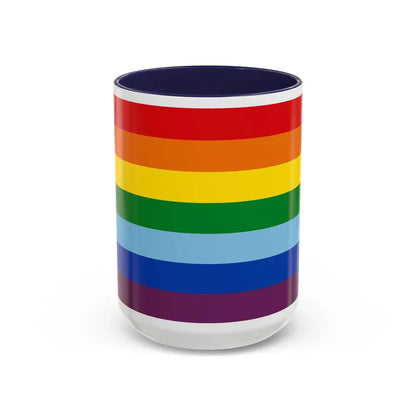 Flag of Cusco capital of the Cusco Region Peru - Accent Coffee Mug 15oz Navy - Go Mug Yourself