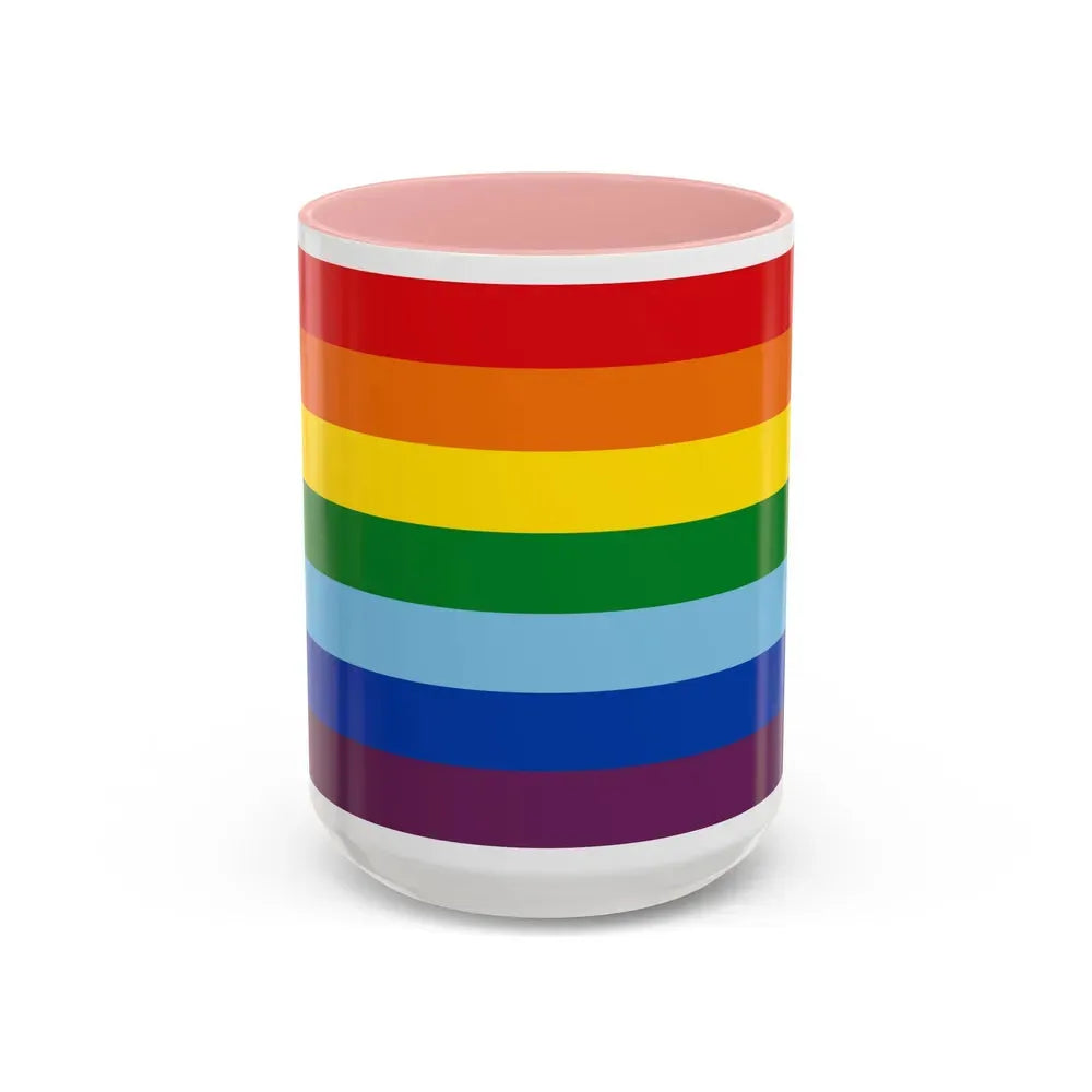 Flag of Cusco capital of the Cusco Region Peru - Accent Coffee Mug 15oz Pink - Go Mug Yourself