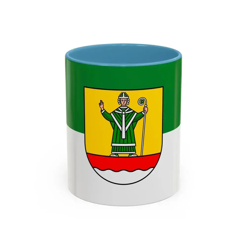 Flag of Cuxhaven Germany - Accent Coffee Mug 11oz Light Blue - Go Mug Yourself