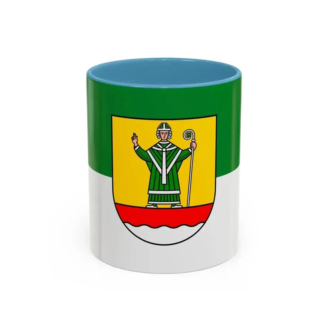 Flag of Cuxhaven Germany - Accent Coffee Mug 11oz Light Blue - Go Mug Yourself
