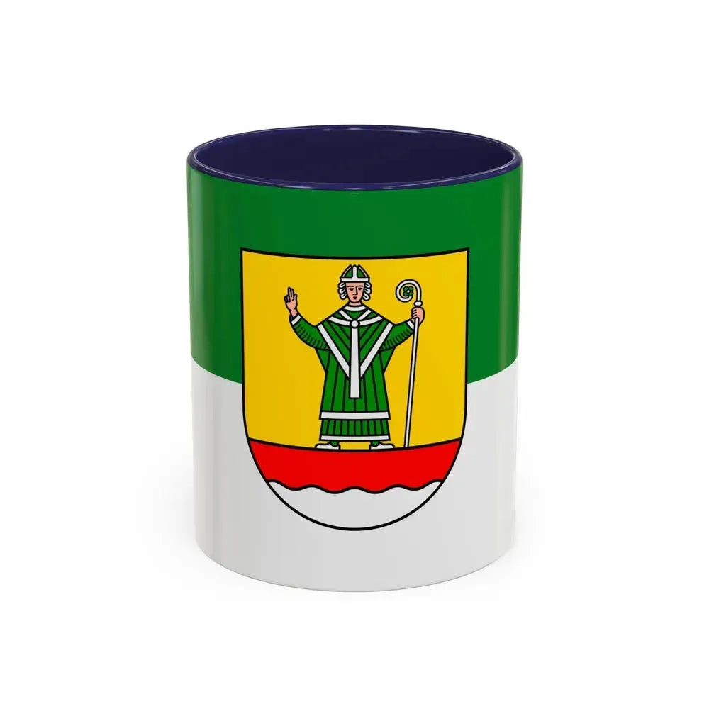 Flag of Cuxhaven Germany - Accent Coffee Mug 11oz Navy - Go Mug Yourself